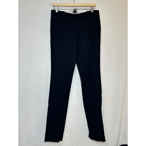 Roberto Cavalli Pants - Roberto Cavalli Black Straight Leg Tailored Trousers Pants IT 42